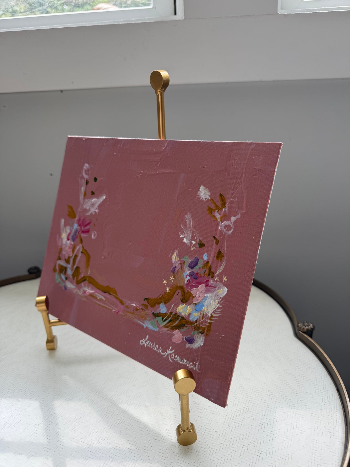 Rouge Pink Canvas Panel