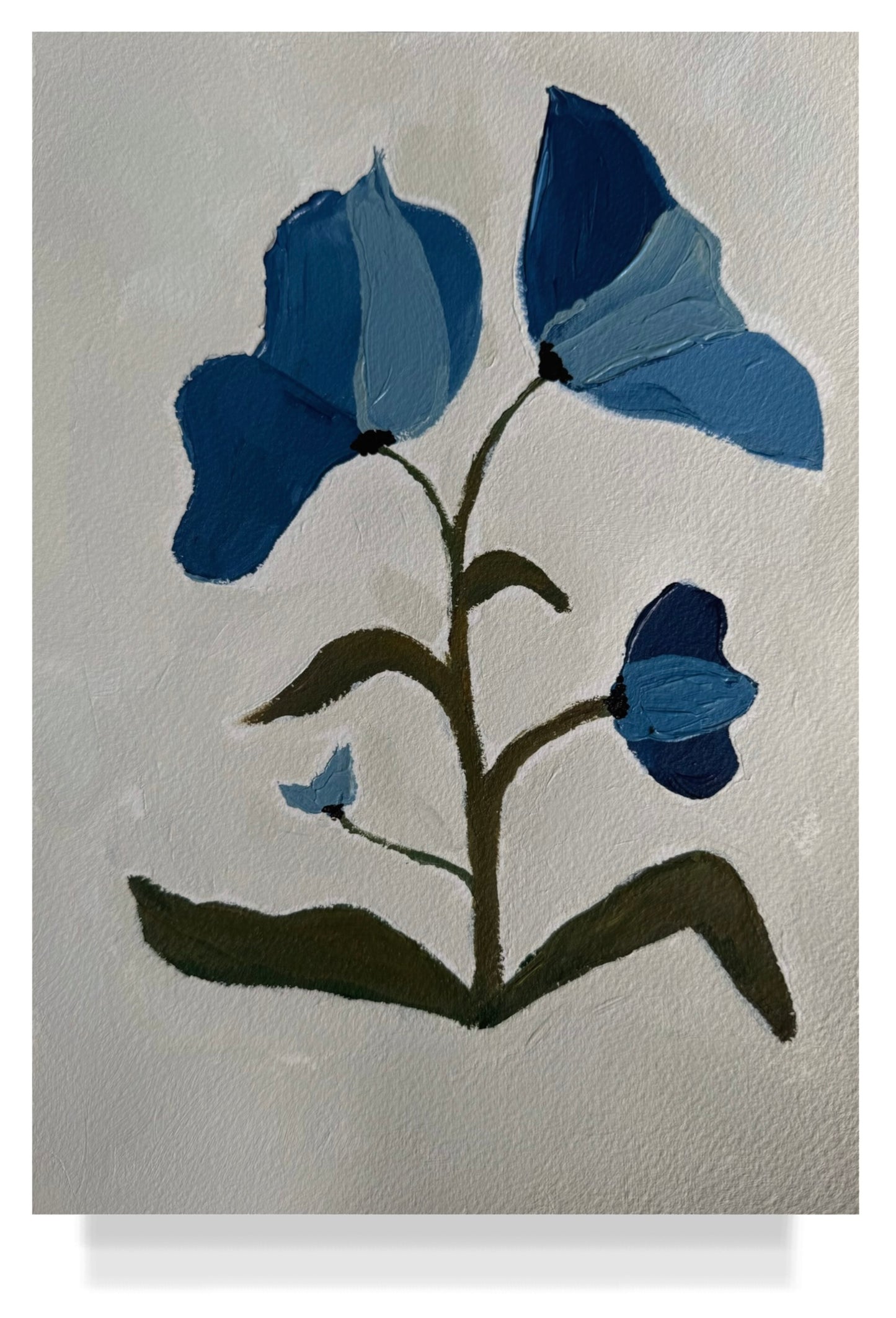 Blue Floral Paper