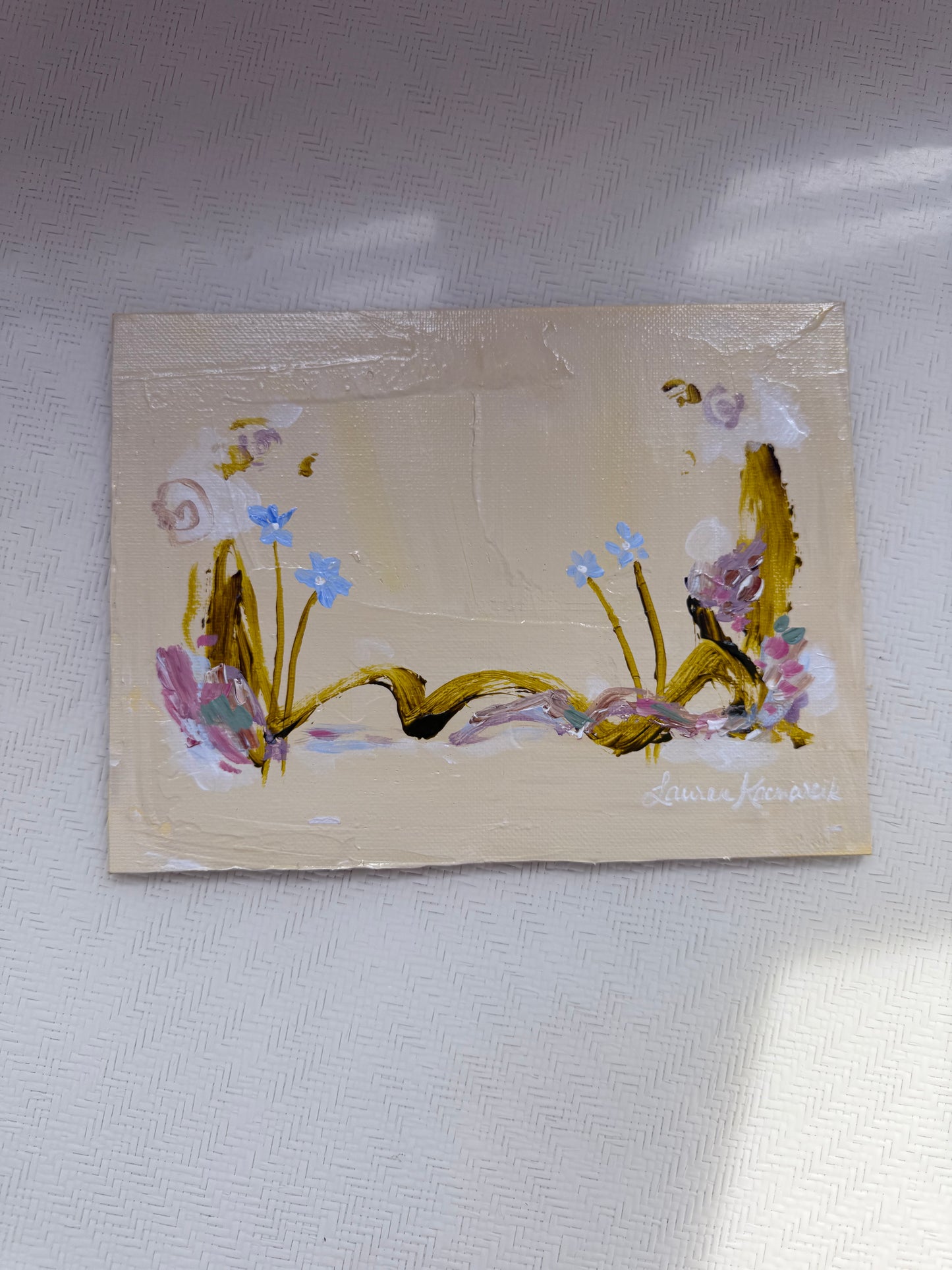 Butter Yellow 6x8 Canvas Panel 3