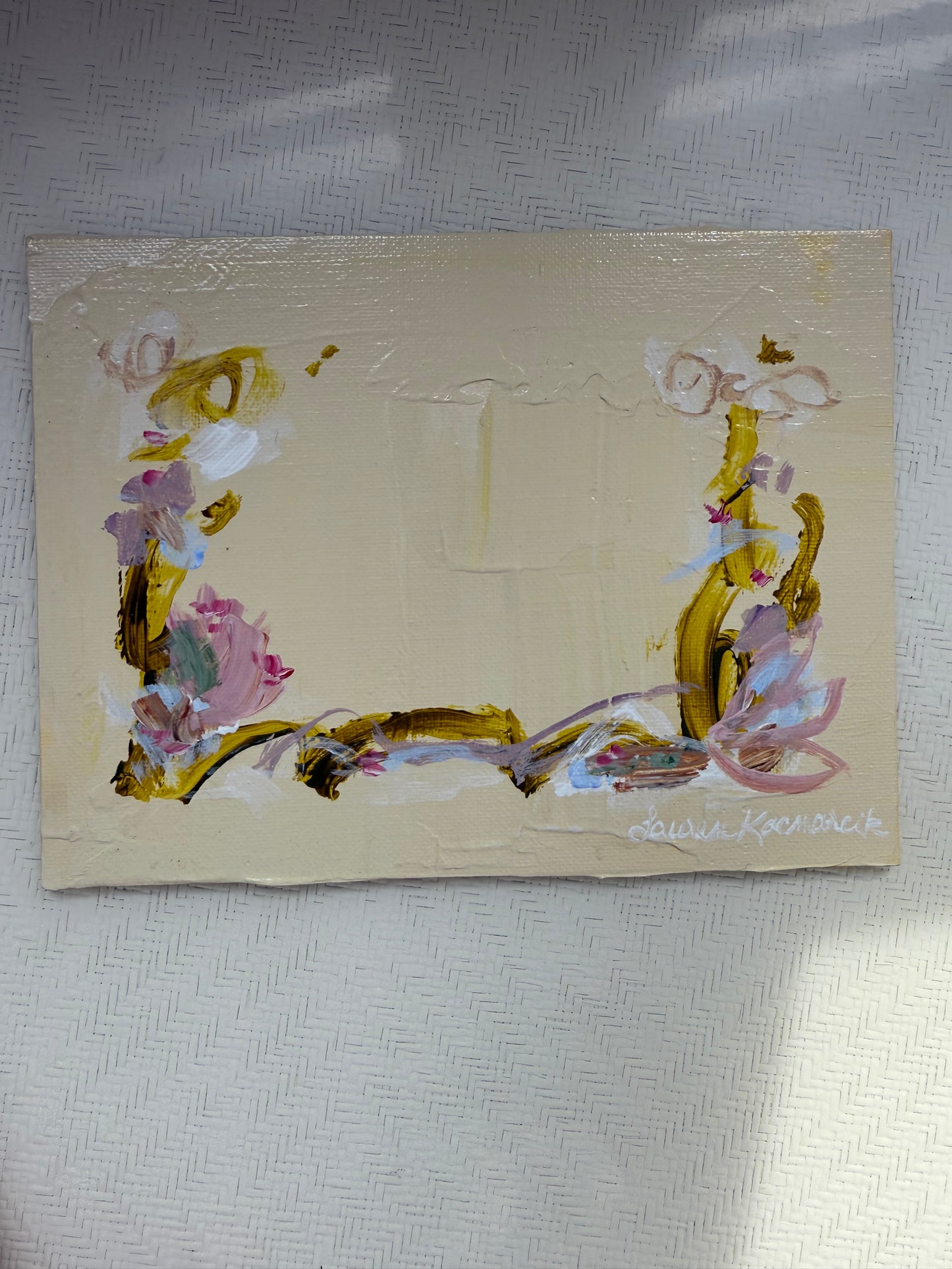 Butter Yellow 6 x 8 Canvas Panel 2