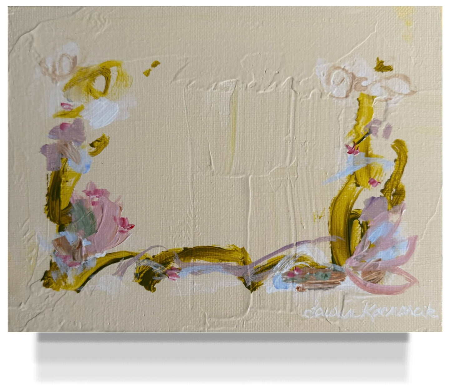 Butter Yellow 6 x 8 Canvas Panel 2