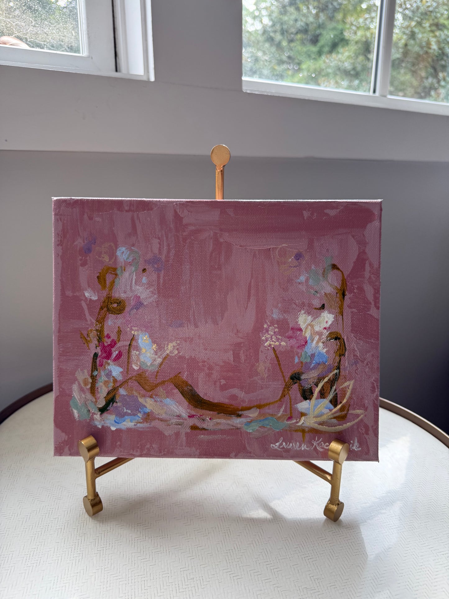 Pink Marble Mini Canvas