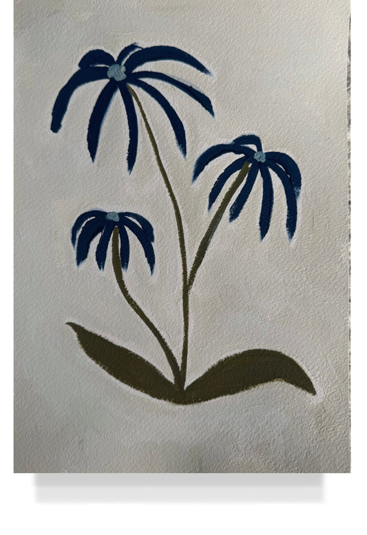 Blue Cone Flower Paper