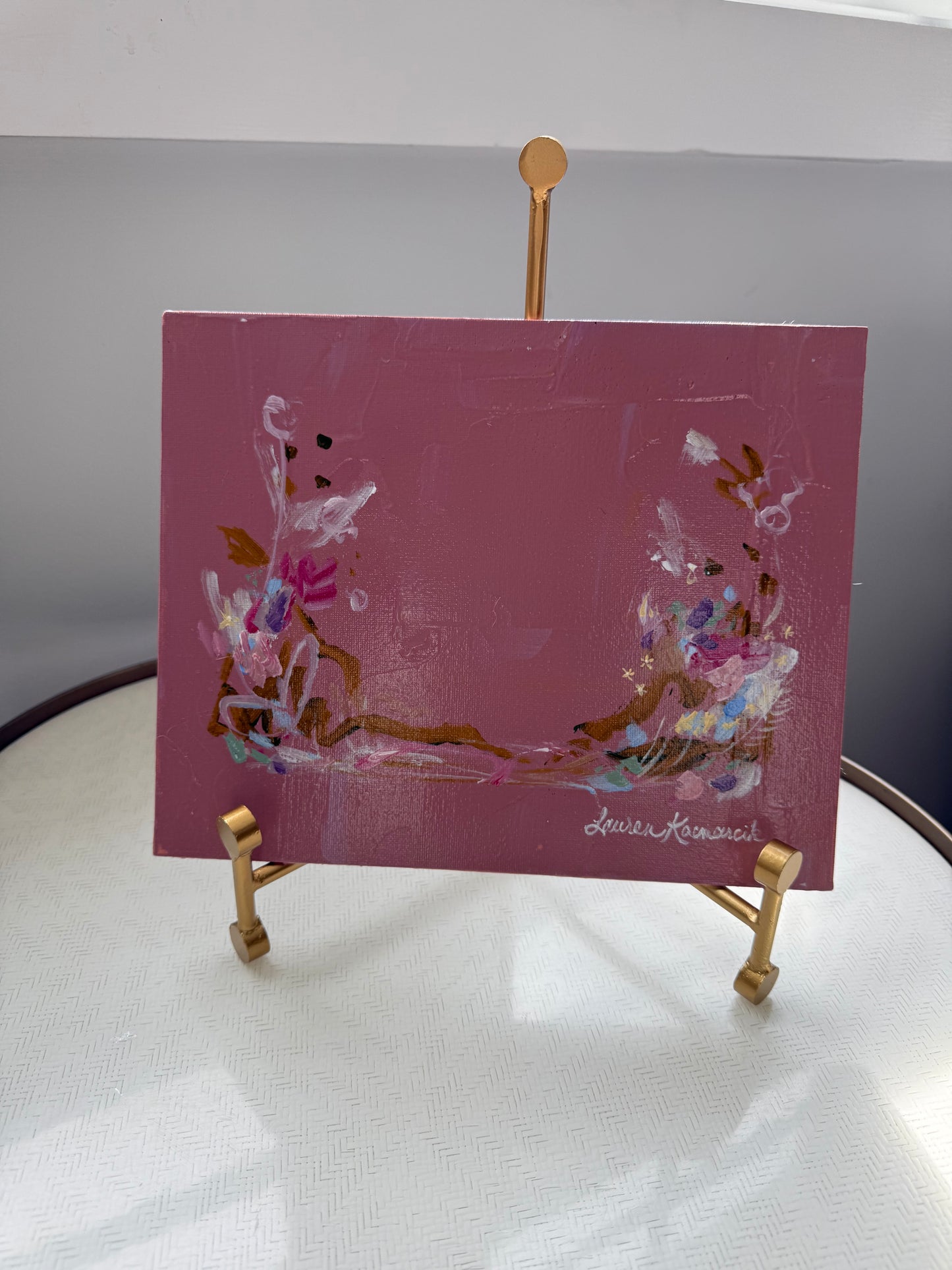 Rouge Pink Canvas Panel