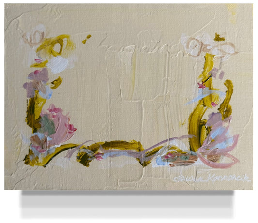 Butter Yellow 6 x 8 Canvas Panel 2